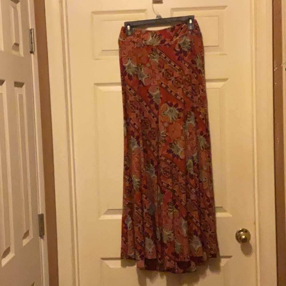 Free People Bohemian Floral Wide-Leg Pants size Small